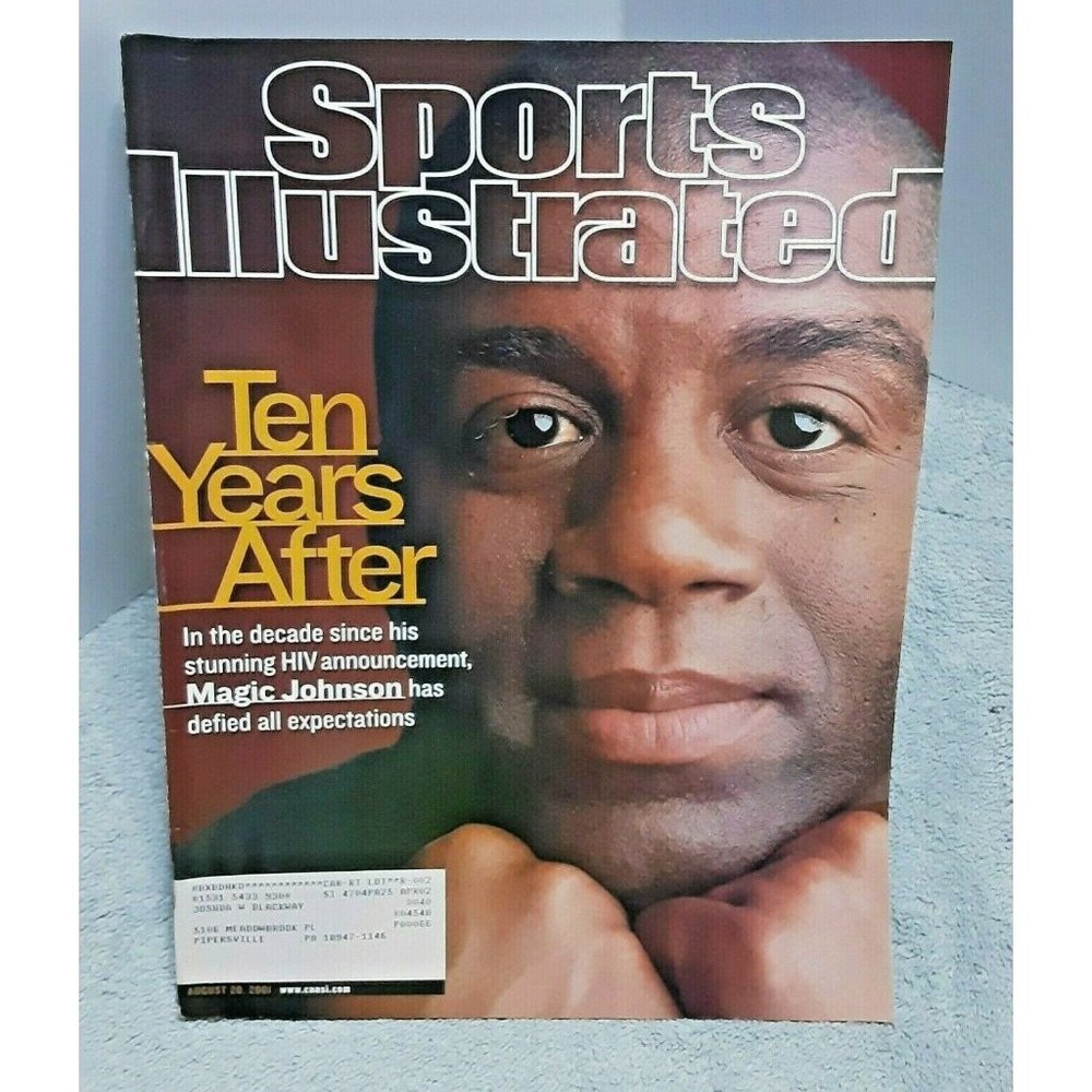 Sports Illustrated Magic Johnson Lakers August 20 2001 Magazine